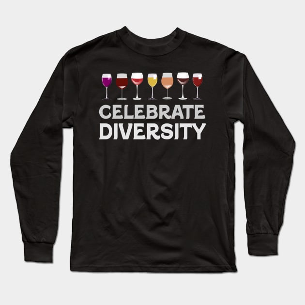 Celebrate Diversity Beer Long Sleeve T-Shirt by DigitalNerd